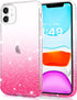 JJGoo Compatible with iPhone 11 Case, Clear Glitter Sparkle Shock Absorption Protective Phone Cases Cute Slim Thin Cover for Women Girls (6.1 inch...