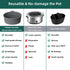 Slow Cooker Liners, Foldable Reusable Silicone Cooking Liners Compatible with Crock-Pot & Hamilton Beach Oval 6-7 QT, Leakproof Dishwasher Safe Sl...