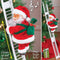 Electric Santa Climbing Up and Down Tree with Music, Bag of Presents - Holiday Decor for Home, Door, Wall - Xmas Ornament...
