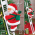 Electric Santa Climbing Up and Down Tree with Music, Bag of Presents - Holiday Decor for Home, Door, Wall - Xmas Ornament...