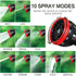 Garden Hose Nozzle - 10 Adjustable Patterns Metal High Pressure Hose Nozzle, Garden Hose Spray Nozzle with Thumb Control Design, Hose Sprayer for ...