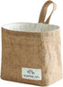 Small Cotton and Linen Hanging Storage Basket for Desktop, Ideal for Organizing Keys and Miscellaneous Items....