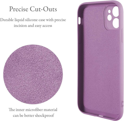 UEEBAI Case for iPhone 11 (6.1 inch), Slim Liquid Silicone Phone Case with 360 Rotatable Ring Holder Kickstand Fashion Hand Strap with Magnetic Ca...