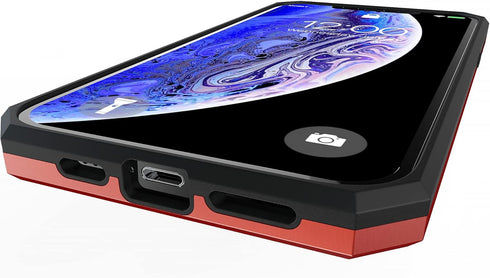 Kitoo Designed for iPhone 12 | 12 Pro Case with Kickstand, Military Grade 12ft. Drop Tested - Red...