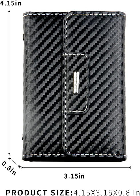 Business Credit Card Holders Soft Leather Security Card Pack Each Has 26 Card Slots for Organizers Wallet for Men Women...