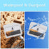 ID Badge Holder with Plastic Clip, Double-Sided Transparent Windows Horizontal Hard White Plastic Case Waterproof Card Holder for Office School ID...