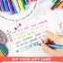 JR.WHITE Glitter Metallic Paint Pens: Sparkle Water-Based Marker Pen for Greeting Cards, Mugs, Wood, Art Drawing, Rock Painting, Posters, Albums, ...