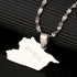 Stainless Steel Syria Map Flag Pendant Necklaces Syrians Jewelry...