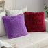 MIULEE Pack of 2 Luxury Faux Fur Throw Pillow Cover Deluxe Winter Decorative Plush Pillow Case Cushion Cover Shell for Sofa Bedroom Car 18 x 18 In...