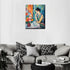 Fashion Elegant Women DIY Number Painting Tropical House Plant Oil Paint by Numbers for Adults Beginners without Frame Graffitic Oil Painting on C...