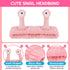 4 Packs Snail Head Bands, Headband for Washing Face, Snail Spa Hair Bands Skincare Makeup Headbands Women Cartoon Cute Coral Fleece Elastic Headba...