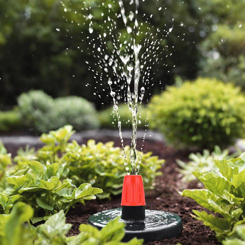 20pcs Micro Spray Adjustable Flow Irrigation Drippers 1/4 Inch Garden/Roof Cooling Atomizing Plastic Nozzle Irrigation Mister Heads with 3 Tee Irr...