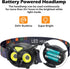 Lsnisni Kids Headlamp 2 Pack,LED Head Lamp with 4 Modes,IPX5 Waterproof Head Lights for Forehead,Head Flashlight for Adults and Kids Outdoor Campi...
