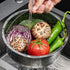 Luxshiny Rice Cooker Rice Cooker Rice Cooker Steamer Basket with Handle Legs Vegetable Steamer Insert Stainless Steel for Steaming Food Meat Fish ...