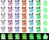 42Pcs Mini Panda Figurines Miniature Luminous Resin Animals Landscape Decoration Glow in the Dark Animals Figures for DIY Accessories Garden Micro...