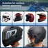 Motorcycle Helmet Bluetooth Headset - Outdoor Waterproof Sports Hands Free Speakers Headset,Automatic Call Wireless Motorcycle Headset,15 Hours Pl...