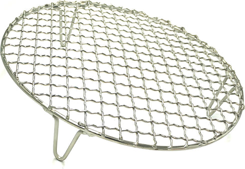 Grill Wire Cooling Racks 2" Height Legs for Oven Use Dia 11" Stainless Round Cooking Racks for Barbecue Air Fryer Instant Pot Pressure Cooker Cann...