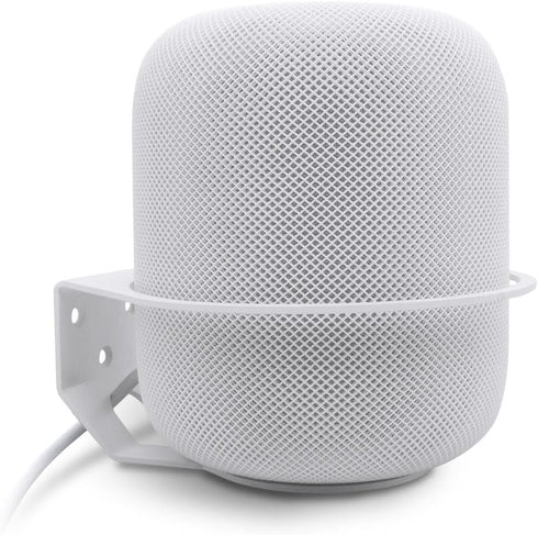 Wall Mount Compatible Apple HomePod, Speaker Mount for Homepod 2, Sturdy Metal Made Mount Stand Holder Compatible Apple HomePod, White...