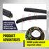 4 PCS Automotive Wiper Strip, 0.23" x 26" Frameless T-shape Windshield Cleaning Replacement Noiseless Rubber Strip, DIY Cutting Length Accessories...