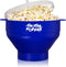 The Original Proper Popper Microwave Popcorn Popper, Silicone Popcorn Maker, Collapsible Bowl BPA Free & Dishwasher Safe - (Blue)...