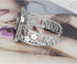 Stainless Steel Bands Compatible with Fitbit Versa 2/Versa Lite/Versa for Women, Luxurious Bling Bracelet with Rhinestone Metal Wristbands, Silver...