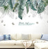 Tropical Leaves Wall Decals Removable Jungle Green Palms Tree Plant Wall Stickers for Living Room Kids Room Bedroom Playroom Decor...