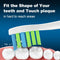 Replacement Toothbrush Heads 10 Pack Compatible with 7am2m AM101/AM105 Electric Toothbrush,White...