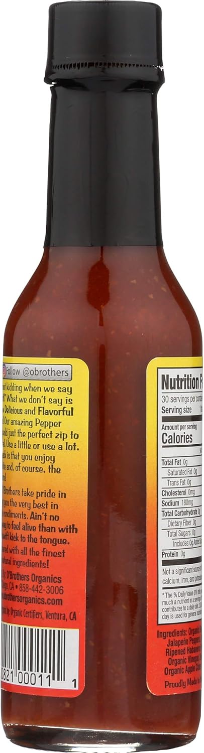 O'Brothers, Habanero Hot Sauce, 5 oz...