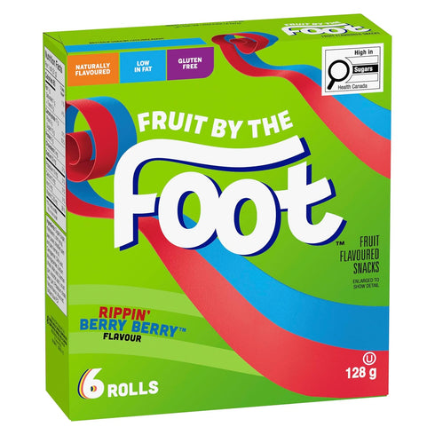 Betty Crocker Fruit by The Foot Rippin Berry Berry, 6ct, 128g/4.5oz,(Imported from Canada)...