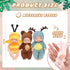 Hanaive 4 Pcs 4 Inch Mini Baby Dolls Lifelike Realistic Baby Dolls Animal Clothes Cute Tiny Babies Gifts for Kids Birthday Baby Shower (Cute Style...