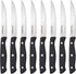Farberware Full-Tang Triple-Riveted 8-Piece Steak Knife Set, High-Carbon Stainless Steel, Razor-Sharp Knives with Ergonomic Handle, Kitchen Knives...