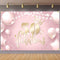 50 and Fabulous Backdrop Banner Happy 50th Birthday Background Decorations Fifty for Women Her Anniversary Photography Party Supplies Rose Gold, P...