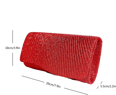 AIJUN Clutch Purses for Women Sequin Envelope Evening Bag Party Prom Purse Bride Wedding Handbag with Chain...