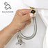Highcraft CNCT27413-OM1 Tank Supply line, 12 in, Stainless Steel...