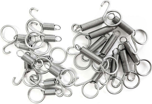 20Pcs Spring Door Latch for Cages Metal Finger Spring Hooks 2 Sizes Multi-Functional Wire Cage Spring Latch Security for Fixing Pet Cage Door Dog ...