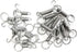 20Pcs Spring Door Latch for Cages Metal Finger Spring Hooks 2 Sizes Multi-Functional Wire Cage Spring Latch Security for Fixing Pet Cage Door Dog ...