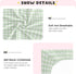 Green Gingham Checkered Crib Sheets for Boys and Girls, Fitted Baby Crib Sheets Soft and Breathable Mini Crib Sheets 52 X 28 Inches...