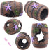 Small Broken Barrel Aquarium Decorations Betta Cave Hideaway Tunnel Log for Fish Tank (1 Piece)...