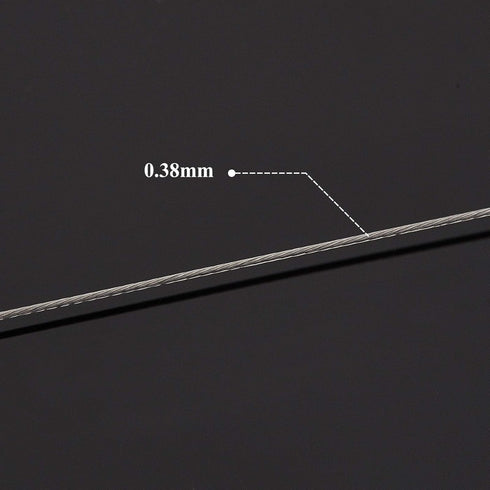 BENECREAT 7 Strands 260FT 0.38MM Stainless Steel Bead String Wire Tarnish Resistant Steel Wire for Necklace Bracelet Making...