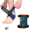 BodyMoves Kid's Ankle brace support PLUS Hot and Cold Ice Pack (Active Blue, MED for Big KIds (US 3.5-7))...
