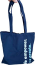 Dark blue canvas tote bag, shoulder bag, cotton shopping bag, casual simple large capacity, light commuting bag,popular multifunctional...