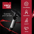 Vacu Vin Original Wine Saver with 4 Vacuum Bottle Stoppers – Black Wine Preserver Pump for Red or White Wine – Manual Air Remover System – Airtigh...