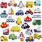 WISESTAR 26PCS Transports Rubber Fridge Magnets for Kids- Aircraft, Boat, Vehicle, Car Refrigerator Magnet for Whiteboard - Educational Toy Tool S...