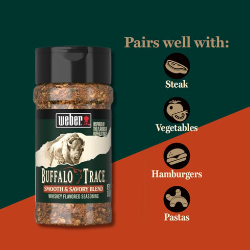 Weber Buffalo Trace Whiskey Flavored Seasoning, 3.5 Ounce...