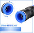 120 Pcs Straight Push Connectors, 6/8/10/12 mm Quick Connect Air Hose Fittings Air Line Fittings Plastic Push to Connect Air Hose Fittings Pneumat...