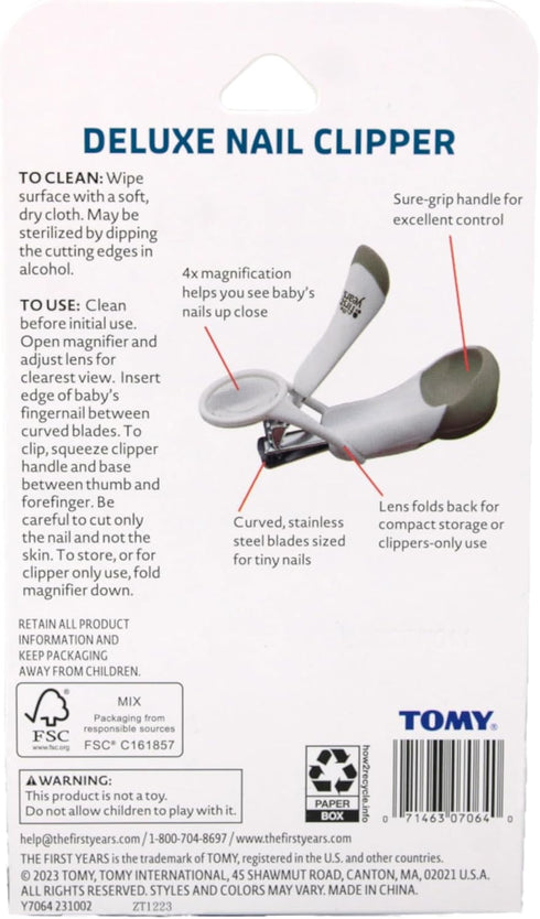 The First Years American Red Cross Deluxe Nail Clipper with Magnifier...