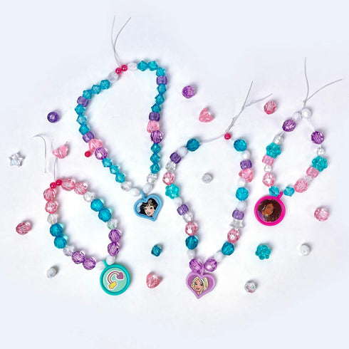 Barbie Crystal Jewelry Set - Sparkling Creations for Kids', Jewelry Making Kit, Bracelets, Necklaces, and More, Ages 3 and Up...