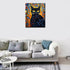 Gond Painting of a Kitten Paint by Numbers Kits 16x20 inch Canvas DIY Oil Painting for Kids, Students, Adults Beginner with Brushes and Acrylic Pi...