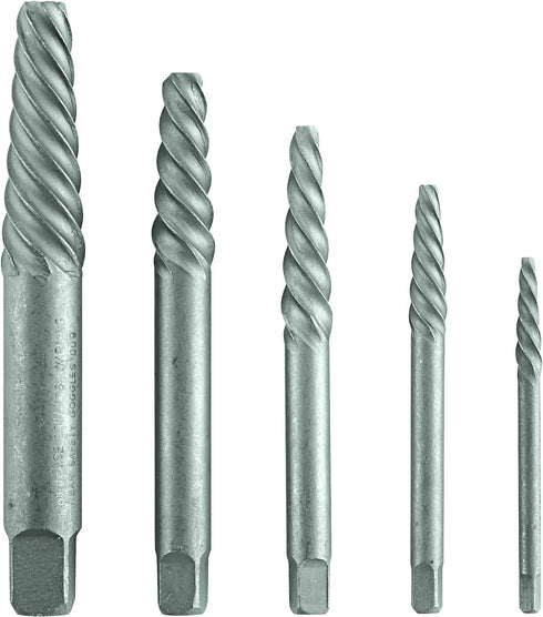 BOSCH BSPE5S 5-Piece Spiral Flute High-Carbon Steel Screw Extractor Assorted Set...
