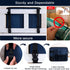 WOMACO Bedside Caddy with Power Strip Pocket, Heavy Duty Bunk Bed Caddy Organizer, Hanging Bed Side Storage Caddy with Powerstrip Holder for Dorm,...